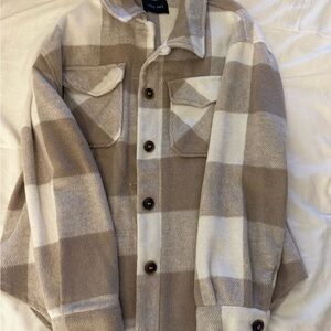 Cozy Women's Plaid Shirt Jacket